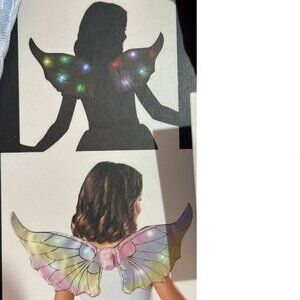 Angel Wings Light Up Multi Gold Foam Halloween Accessory Costume One Size 8+